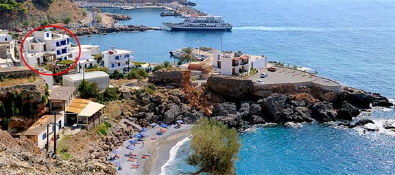 How to find us in Chora Sfakion, Sfakia, Crete